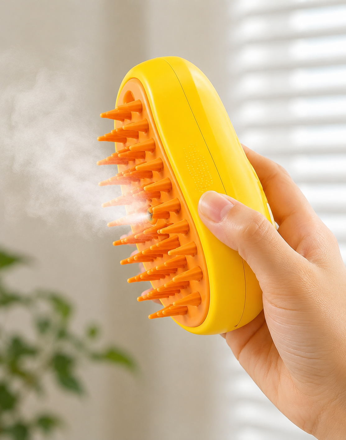 3-in-1 Steam Grooming Brush for Dogs & Cats